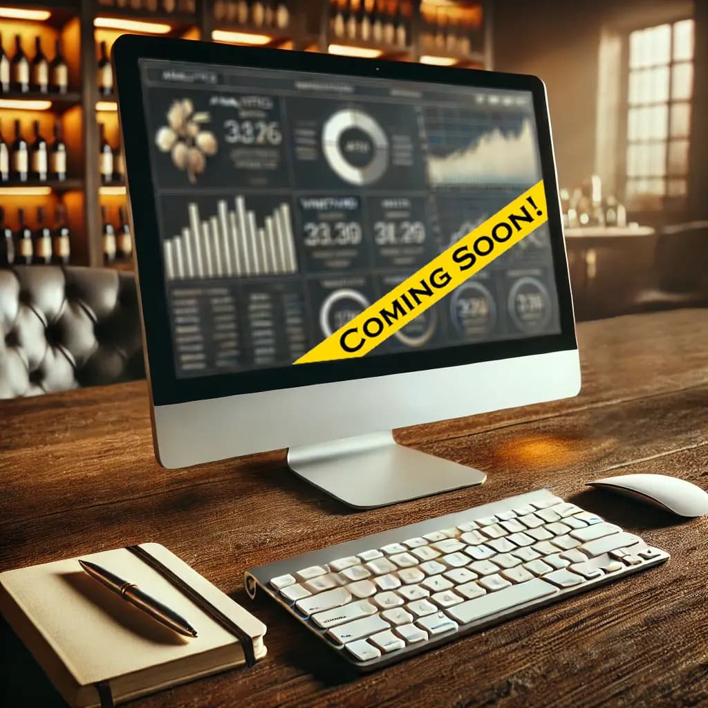 Schermata del software Winetrack che mostra la gestione di un vigneto su computer fisso.
